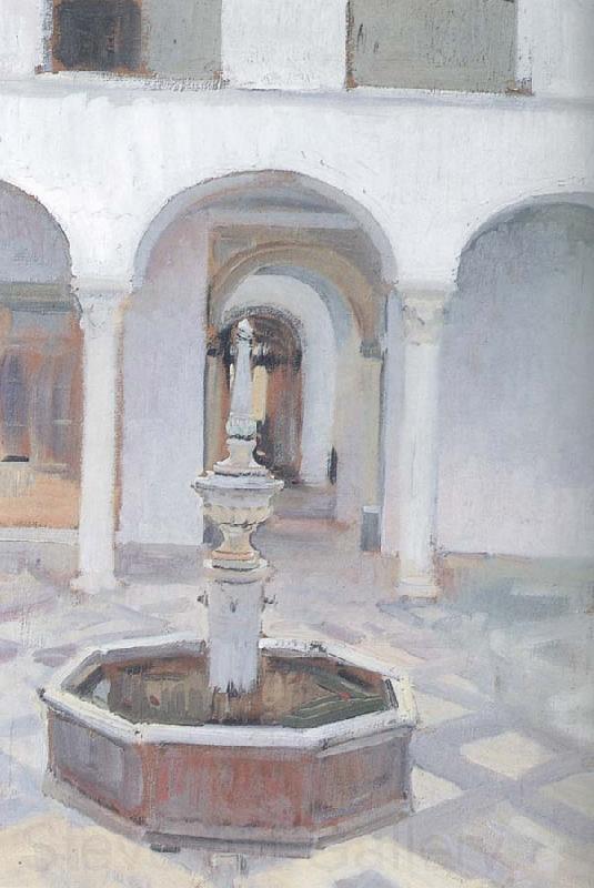 Joaquin Sorolla Atrium fountain Germany oil painting art